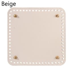 Square Bottom for DIY Knitted Bag PU Leather Bag Accessories Handmade Bottom DIY Crochet Bag Bottom Handbag Parts
