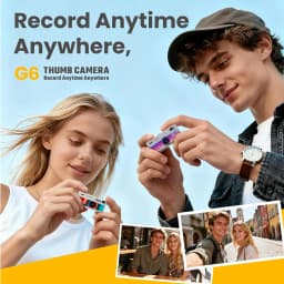 Magecam Digital Camera 0.96 Inch Keychain Camera Retro Support Memory Card 1080P Very Small Camcorder Video Recorder with Flash