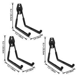Heavy Duty Metal Hook Garage Organizer Wall Mount Anti-slip Bicycle Hanger Hooks Storage Hook For Ladders Garden Tool
