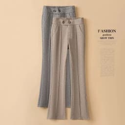 Thickened Pants Women's High-waisted Flared Pants Casual Woolen Pants Are Thin and Versatile, Loose and Fashionable Herringbone