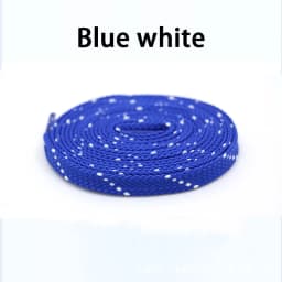 1Pair Mixed Color Shoe Laces Black and White Stripe Double Flat Shoelaces Sneakers Casual Shoes Shoelace