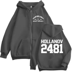 Heated Rivalry Shane Hollander Ilya Rozanov Hollanov 24 81 Zipper Hoodies Men Women Zip Up Sweatshirts Long Sleeves Jackets
