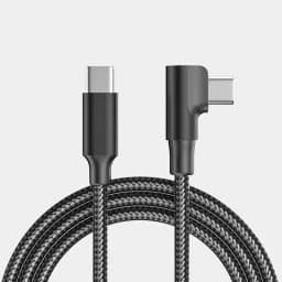 100W L Elbow Type C to USB C Cable PD Quick Charge 4.0 3.0 USB-C For Macbook Pro ipad Air 11 12.9 Huawei xiaomi Redmi Fast Cable