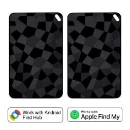 Dual System Wallet Tracker Card Smart Location Tag Anti-Lost GPS Tracker Item Finder Works With Google Find Hub & Apple Find My