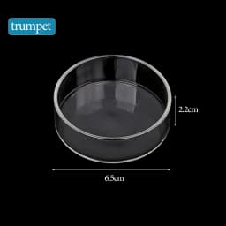 Shrimp Feeding Dish High Transparent Glass Feeding Dish Fish for Tank Clear Feeder Bowl Aquarium Fish Tank Reptiles Feeder
