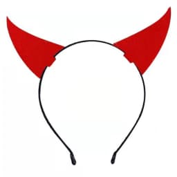 Unique Role Play Devil Hair Hoop Glitter Horn Headdress Halloween Headband