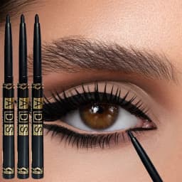 3PCS/9PCS Long-Lasting Waterproof Black Eyeliner Pencil -Smudge-Proof Sweat-Resistant for Bold Eye Makeup, Ideal Gift