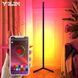145/180CM RGBIC LED Floor Lamp WIFI Smart APP Remote Control Modern Corner Floor Light Standing Ambient Lamp Decor Nightlight