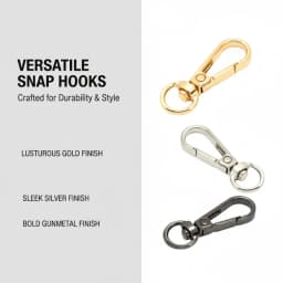 10-100pcs 9mm Metal Buckle Swivel Clasp Bag Strap Carabiner Spring Clip Keychain Snap Hook Webbing Hardware Accessory
