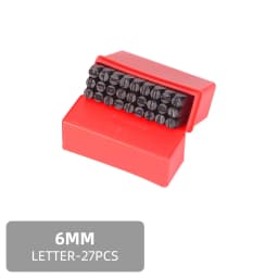 QJH Number Stamp (0-9) Letter Stamp Set (A-Z) Punch Perfect for Imprinting Metal Stamping Kit, Plastic, Wood, Leather 2-12.5MM