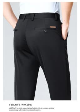 Mens Golf Pants with 4 Pockets Stretch Lightweight Quick Dry Breathable Slacks Casual Work Dress Pants for Men