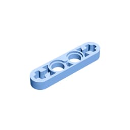 MOC PARTS GDS-690 Technical, Liftarm Thin 1 x 4 - Axle Holes compatible with lego 32449 pieces of children's toys