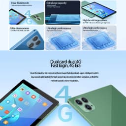 10.1 Inch 5G Android Tablet with 4G LTE Dual SIM Dual Cameras Octa Core 8GB 256GB ROM Wi-Fi Bluetooth - Google Tablet PC