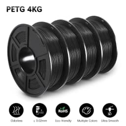 SUNLU 4Rolls PETG Filament 1KG 3D Printer 1.75MM Non-Toxic Good Toughness Biodegradable PLA PLAplus SILK No Bubble 0.5KG TPU