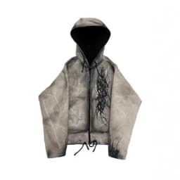 HKSH Spring Autumn New Men Tide Chic Ins Dark Punk American Vintage Loose Fit Hoodie Niche Y2K Unisex Hip-hop Sweatshirt HK27535
