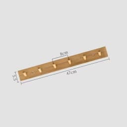 Wall Mounted Hanger Room Hooks Key Hallway Storage Holders Practical Decoration Nordic Bamboo Door Clothes Hats Robe Back Rack