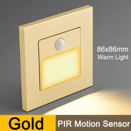 PIR Motion Detector Sensor Led Stair Light Infrared Human Body Induction Lamp Recessed Steps Ladder Staircase Bedroom Decoration