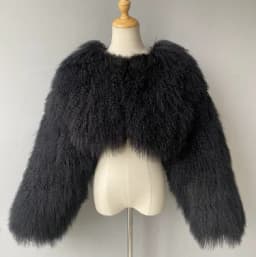 New 100% True Mongolia Sheep Large Size Fur Coat Sheep Fur Jacket Thick Warm Overcoat Hot Factory Outlet Discount