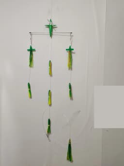 18' Stainless Steel Splashbar Outbound, Teaser Rudder Spreader Bars with 7' Premium Bird and 6' Octopus
