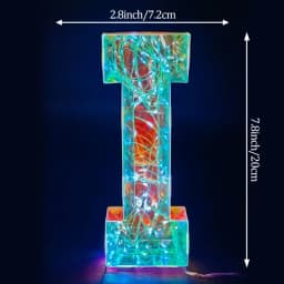 Multicolor Letters LED Night Light Numbers Dual‑Power Light‑Up Battery USB Operated Portable Indoor Decor for Party Wedding Home