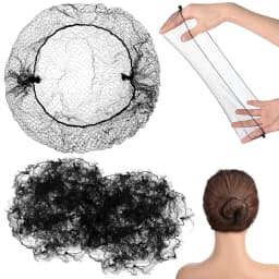 10/100Pcs Durable Nylon Hair Net For Bun Hair Hair Style Tool Black Beige Brown 5Mm Hair Net For Wigs Mesh Hair Styling Hairnets