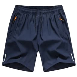 Mens Summer Quick Dry Athletic Work Shorts Casual Hiking Pants Shorts with Zipper Pockets Loose Fit Plus Size Outdoor Trousers