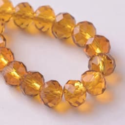 Solid Color 3x2mm 4x3mm 6x4mm 8x6mm 10x7mm 12x8mm Rondelle Faceted Czech Crystal Glass Loose Spacer Beads for Jewelry Making DIY