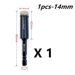 5-16mm Hexagonal Shank Brazed Dry Ceramic Tile Drill Bit Marble Granite Vitrified Tile Hole Opener Diamond Drill Bit Hole Saw