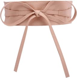 Women Soft PU Leather Obi Belt Self Tie Wrap Cinch Belt Fashion Bowknot Waistband Wrap Belt for Dress Jumpsuit