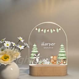 Personalized Children Animal Lamp Custom First Name 3D Night Light For Baby Kids Bedroom Home Decoration Birthday Christmas Gift