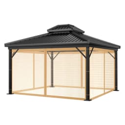 Mosquito Net for Gazebo Outdoor Canopy Insect Net Mosquito Netting with Zippers Mosquito Curtain for Garden Patio Mosquito Mesh
