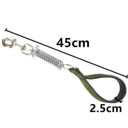 Dog Leash Spring Short Dogs Leash PU Leather Leashes for Large Dogs Walking Nylon Rope Durable Dog Leashes Chew Proof Pet Chain