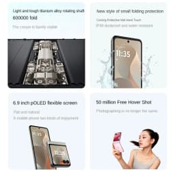 Global Version Motorola Razr 60 6.7'' 1.5K 120Hz P OLED Display MediaTek Dimensity 7400 IP68 Cellphone 4500mAh 33W Fast Charging