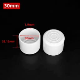 10mm-50mm Round White End Cap Silicone Rubber Blanking Stopper Cover