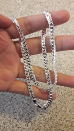 20-60cm 925 Sterling Silver Luxury Brand Design 6mm Fine Necklace Chain for Woman Men Fashion Wedding Engagement Jewelry