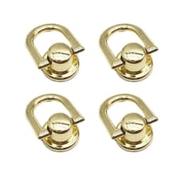 D Rings for Purse Making 4pcs Rotatable D Rings with Screws Purse Making Hardware Set Diy Leatherwork Craft Bag for Wallets