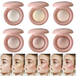 Long-lasting Waterproof Fine Shimmer Highlighter, Natural Glossy Effect, Brighten the Contour and Modify the Face