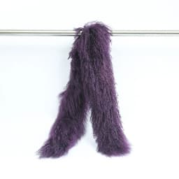 Luxurious 130cm Mongolian Lamb Fur Scarf Elegant Winter Accessory with Soft Touch