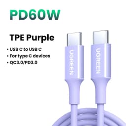 UGREEN Multicolor 100W 60W USB C Cable PD Quick Charge 3.0 4.0 Type C to C Charger Cord for Laptop iPhone 17 Samsung S25 Xiaomi