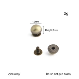 30/100/200PCS 8-20mm Mushroom Dome Bolt Metal Round Button Rivets For Handbag Clothing Decoration Screw Back Studs Accessories