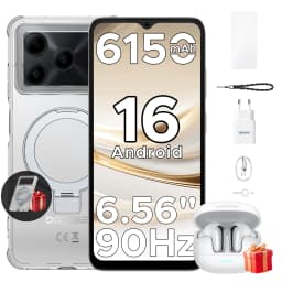 DOOGEE Note 56 Android 16 Smartphone 6150mAh Large Battery 6.56" 90Hz Display 24GB 64GB 8MP+5MP Face Unlock Cell Phone