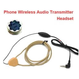 Skin Color Coil Loop Audio Sender Inductive Transmitter Induction Earphone 3.5" Jack for 108B Earpiece Voice Hearing Aid Android