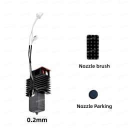 For Snapmaker U1 Hotend 24v 48w Ceramic Block Kit Stable Heating, 0.2-0.8mm Hardened Steel Nozzle Print Head for Snapmaker U1