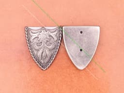 Solid Vintage Silver End Bar Pin Buckle 3 Pcs Set Diy Leathercraft Western Cowboy Flower Belt Buckle Replacement Fit 38mm