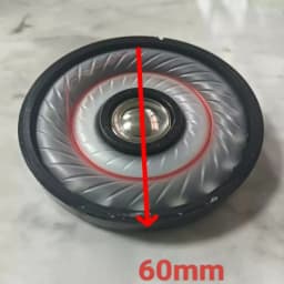 SOTAMIA 2Pcs 60mm Mini Speaker 32 Ohm Headphone Unit Dual Dynamic Coil Coaxial Metal Vibrating Film Treble DIY Headset Upgrade