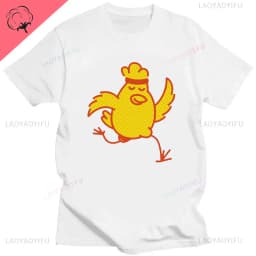 ME SUDA LA POLLA Cute Chicken Cartoon Print Tshirt Men Women Casual Cotton Unisex Sports Top T Shirt Streetwear Creativity Shirt