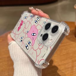 Pink K-Kirbys Phone Case for Samsung Galaxy S26 S25 S24 S23 S22 S21 S20 FE Ultra Plus 5G Soft Anti Drop Cover