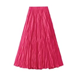 Light Luxury Irregular Slimming Pleated A-line Skirt for Women High Waist Solid Color Loose Fashion Skirts Casual Spring New