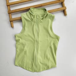 Zip Up Sleeveless Training Vest, Quick Dry Athletic Top for Gym, Running & Yoga, Versatile Casual Outerwear