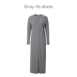 AP SS26 Women Rib Maxi Dress Comfortable Long Sleeve Lady Clothing Elegant